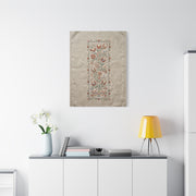 Rustic Folk Botanical Embroidery Strip Wall Art & Canvas Print