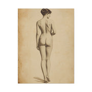 Classical Back Study Figure Wall Art & Canvas Print