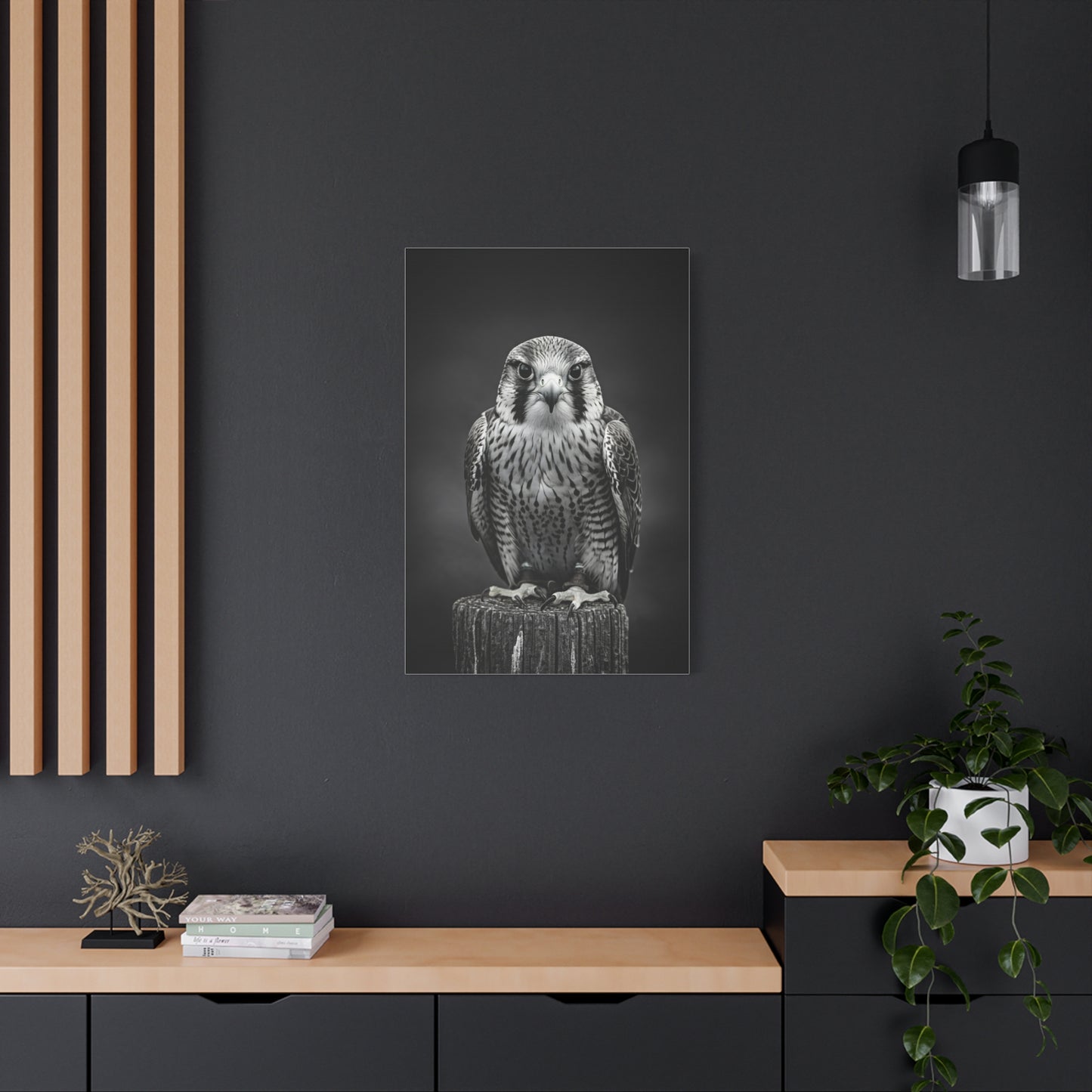 Majestic Falcon Portrait Wall Art & Canvas Prints