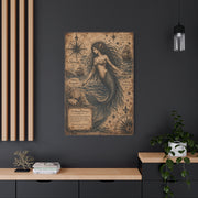 Antique Nautical Sirena Illustration Wall Art & Canvas Print