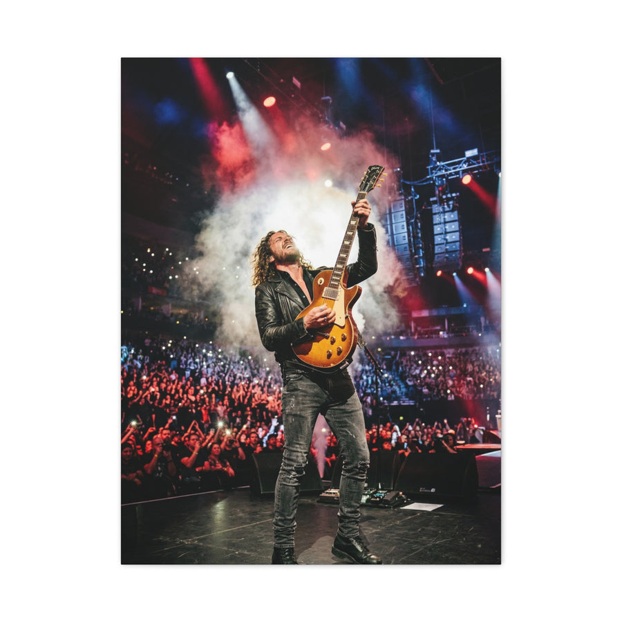 Live Concert Guitar Performance Wall Art & Canvas Print