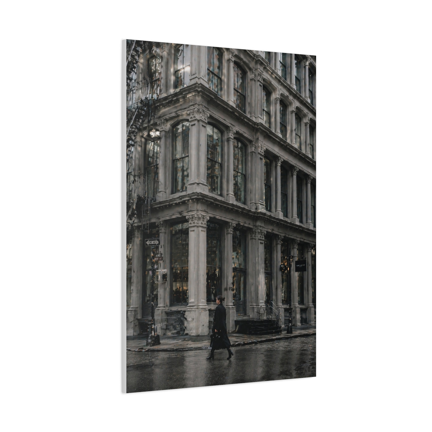 SoHo Cast Iron Corner Study Wall Art & Canvas Print