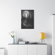 Moonlit Pine Forest Mystical Night Trees Wall Art & Canvas Print
