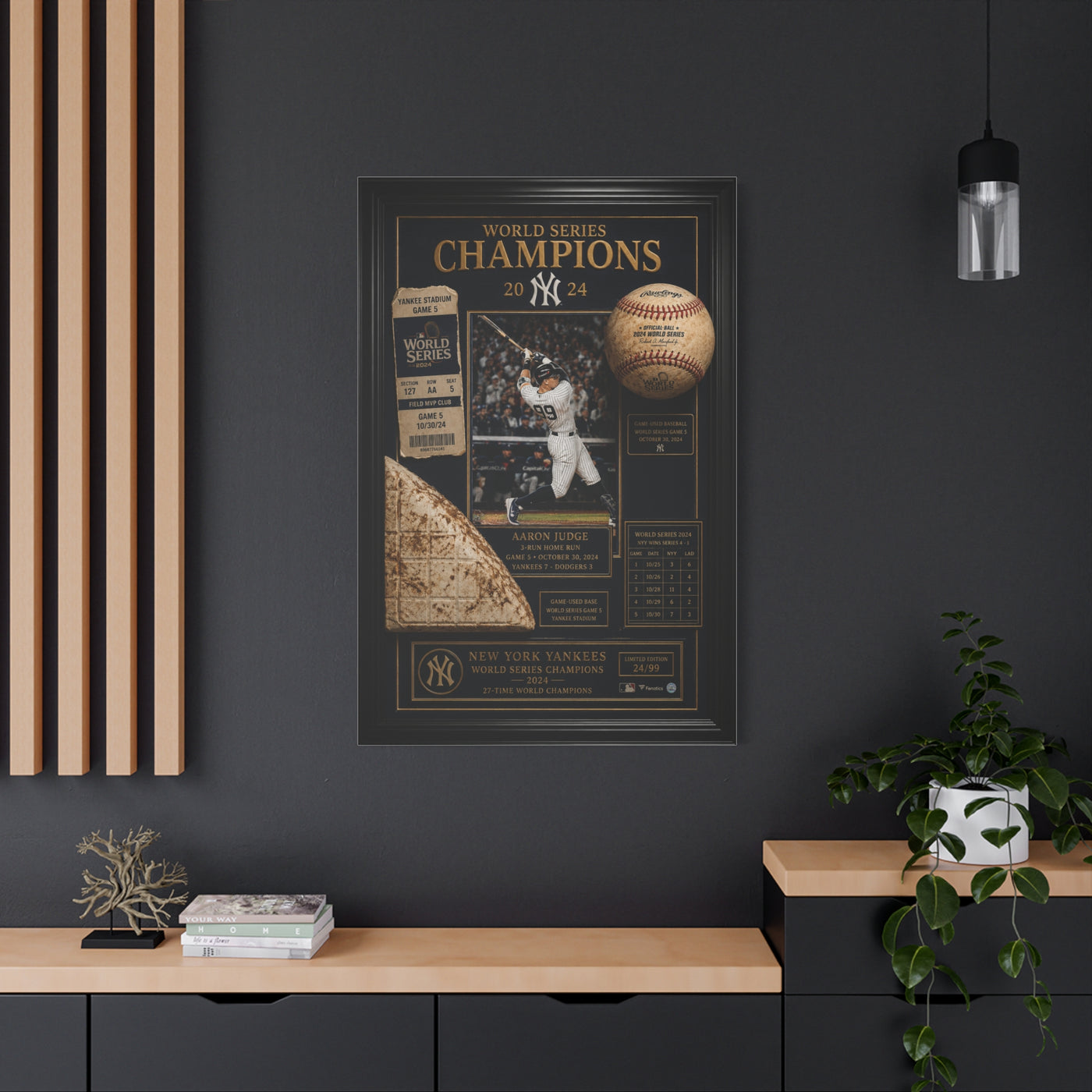 World Series Champions Yankees Memorabilia Wall Art & Canvas Print