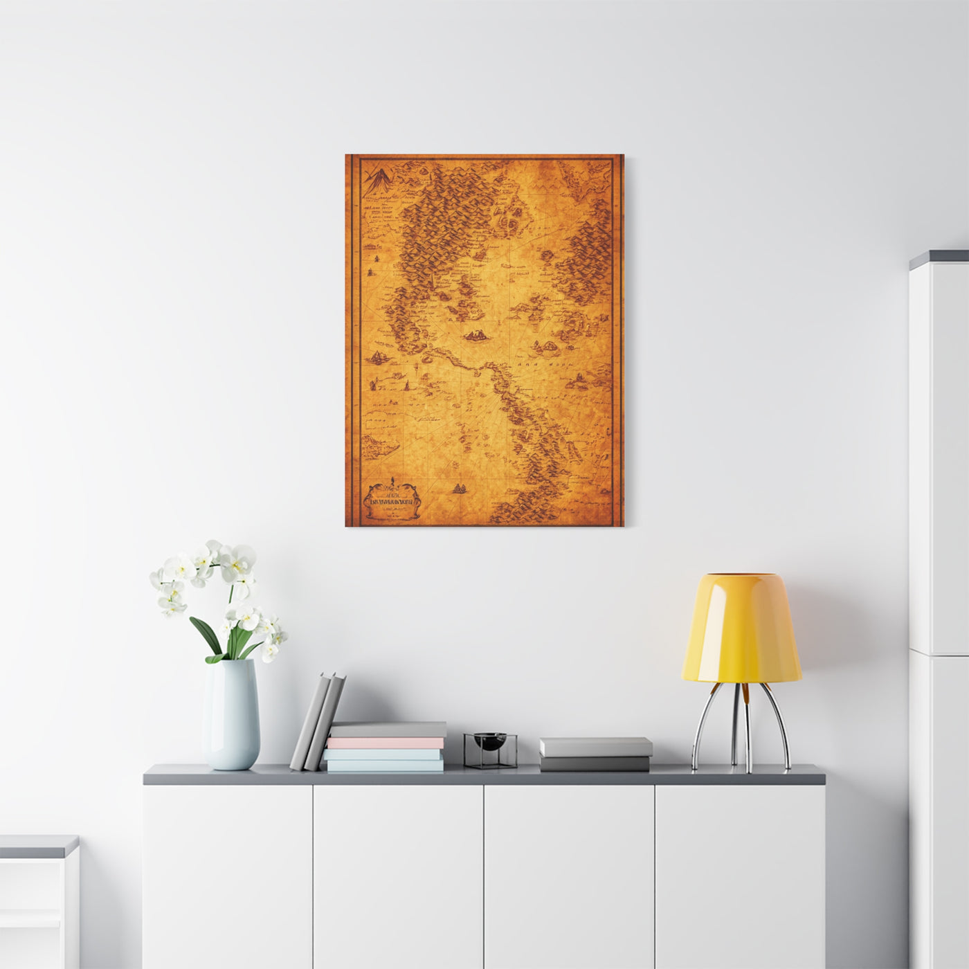 Antique Treasure World Map Wall Art & Canvas Prints