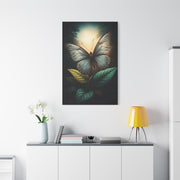 Luminous Pale Wing Butterfly Garden Portrait Wall Art & Canvas Prints