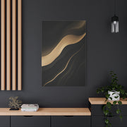 Golden Flow Abstract Wave Wall Art & Canvas Prints