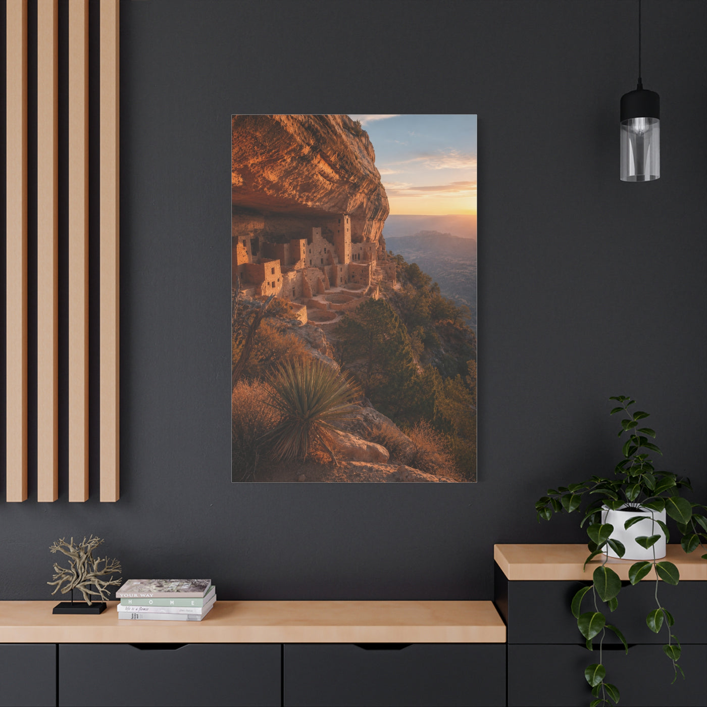 Ancient Cliff Dwelling Canyon Wall Art & Canvas Print