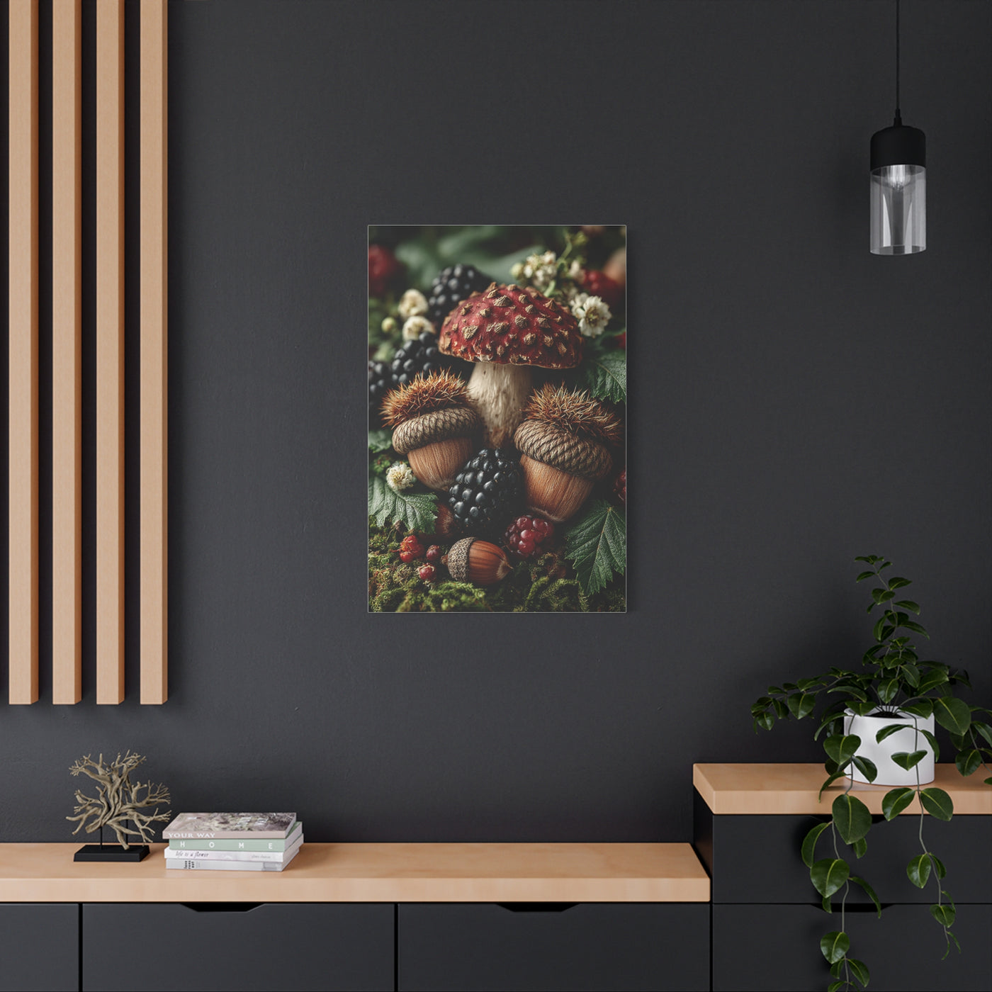Woodland Harvest Still Life Wall Art & Canvas Print