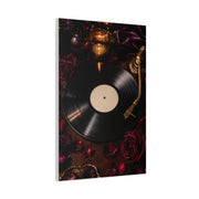 Vinyl Record Candlelit Romance Still Life Wall Art & Canvas Print