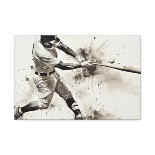 Baseball Batter Hitting Wall Art & Canvas Prints
