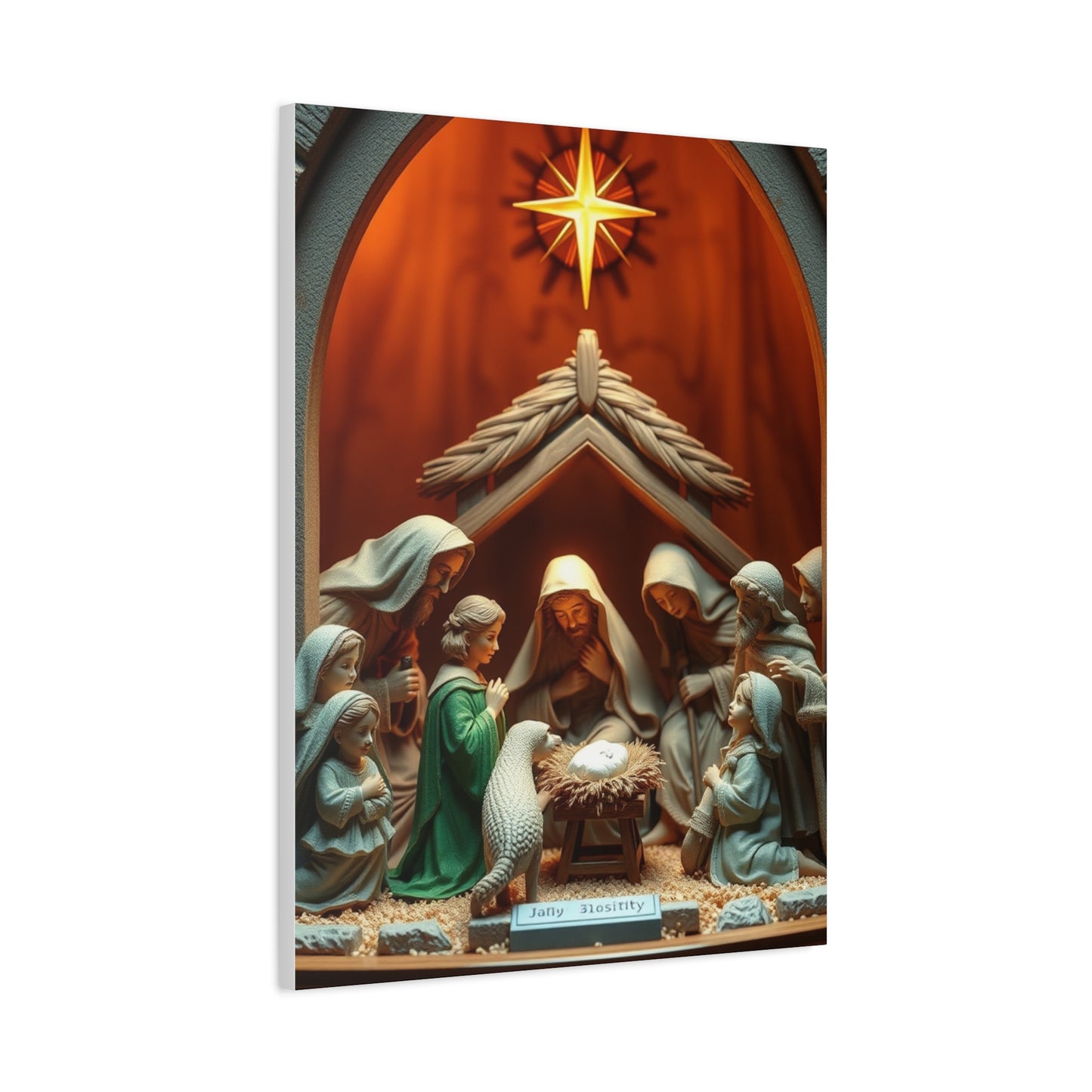 Divine Birth Tableau Wall Art & Canvas Print