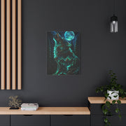 Celestial Spirit Wolf Dual Form Scene Wall Art & Canvas Print