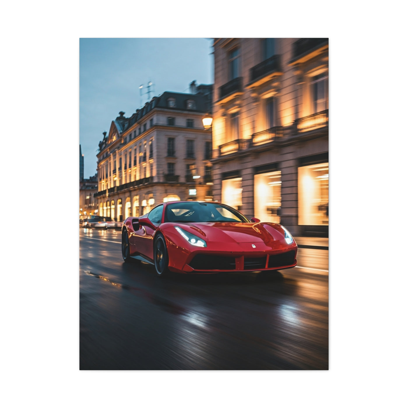 Ferrari 488 GTB Downtown Street Presence Wall Art & Canvas Prints