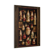 Antique Glass Santa Ornament Shadowbox Wall Art & Canvas Print