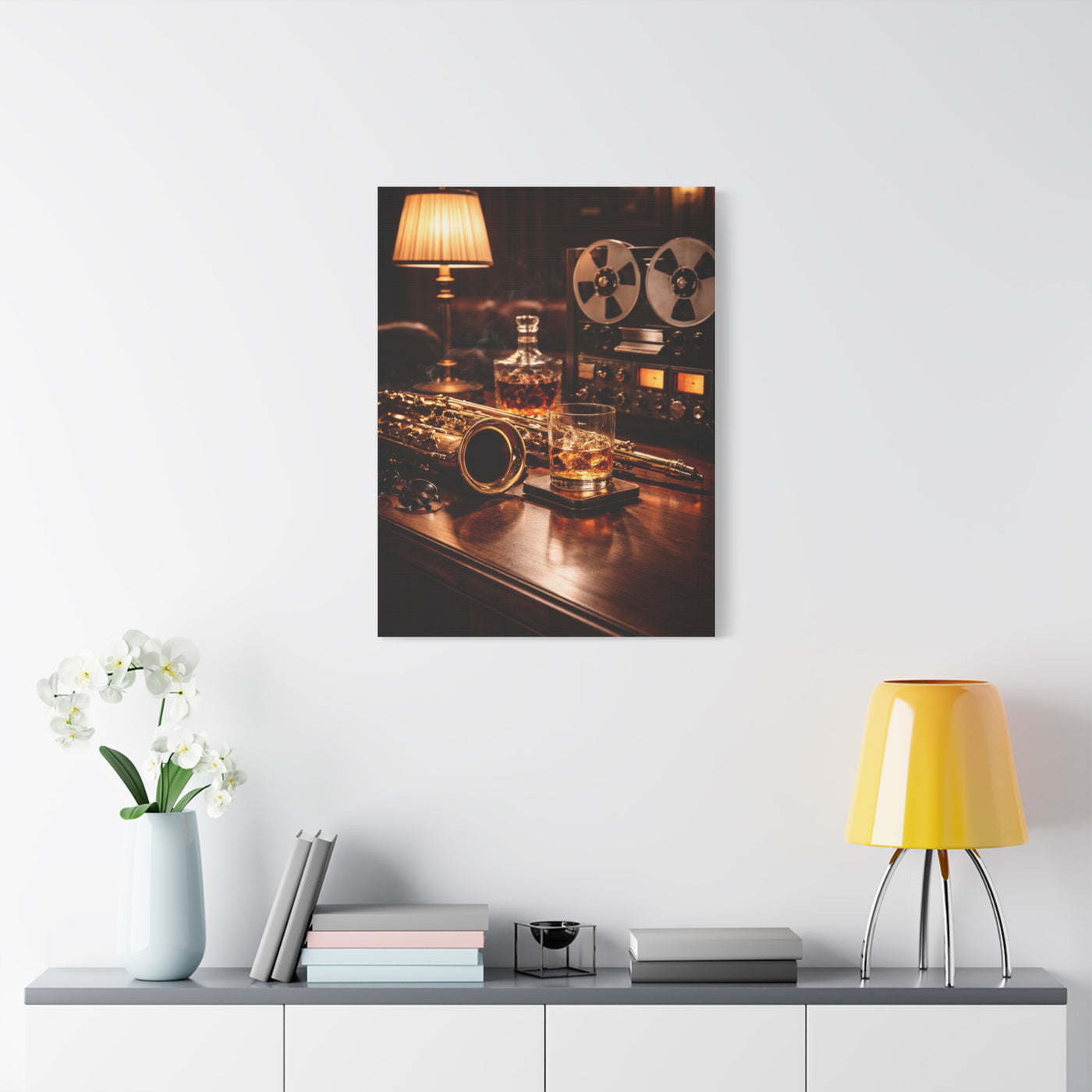 Luxury Jazz Lounge Still Life Wall Art & Canvas Print