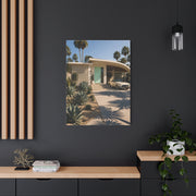 Palm Springs Modern Villa Exterior Wall Art & Canvas Print