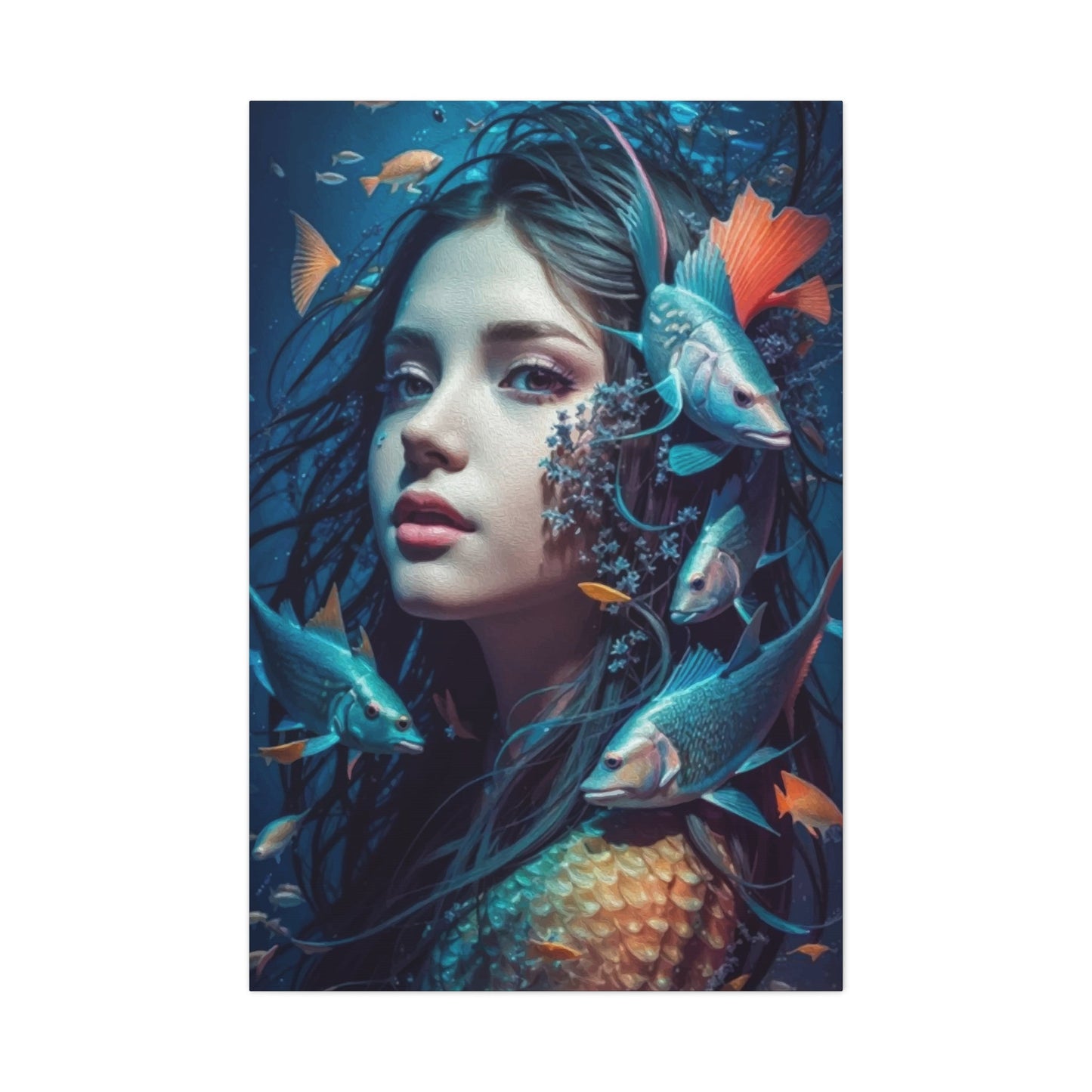 Aqua Woman Wall Art & Canvas Prints