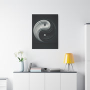 Monochrome Yin Yang Energy Wall Art & Canvas Prints