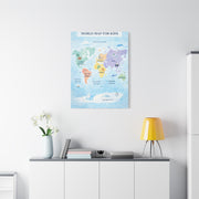 World Map Exploration for Kids Wall Art & Canvas Print