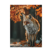 Autumn Forest Path Fox Wall Art & Canvas Print