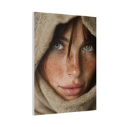 Freckled Muse Linen Hood Portrait Wall Art & Canvas Print