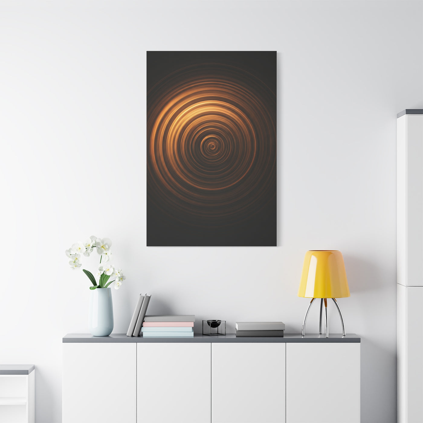 Amber Vortex Spiral Wall Art & Canvas Prints