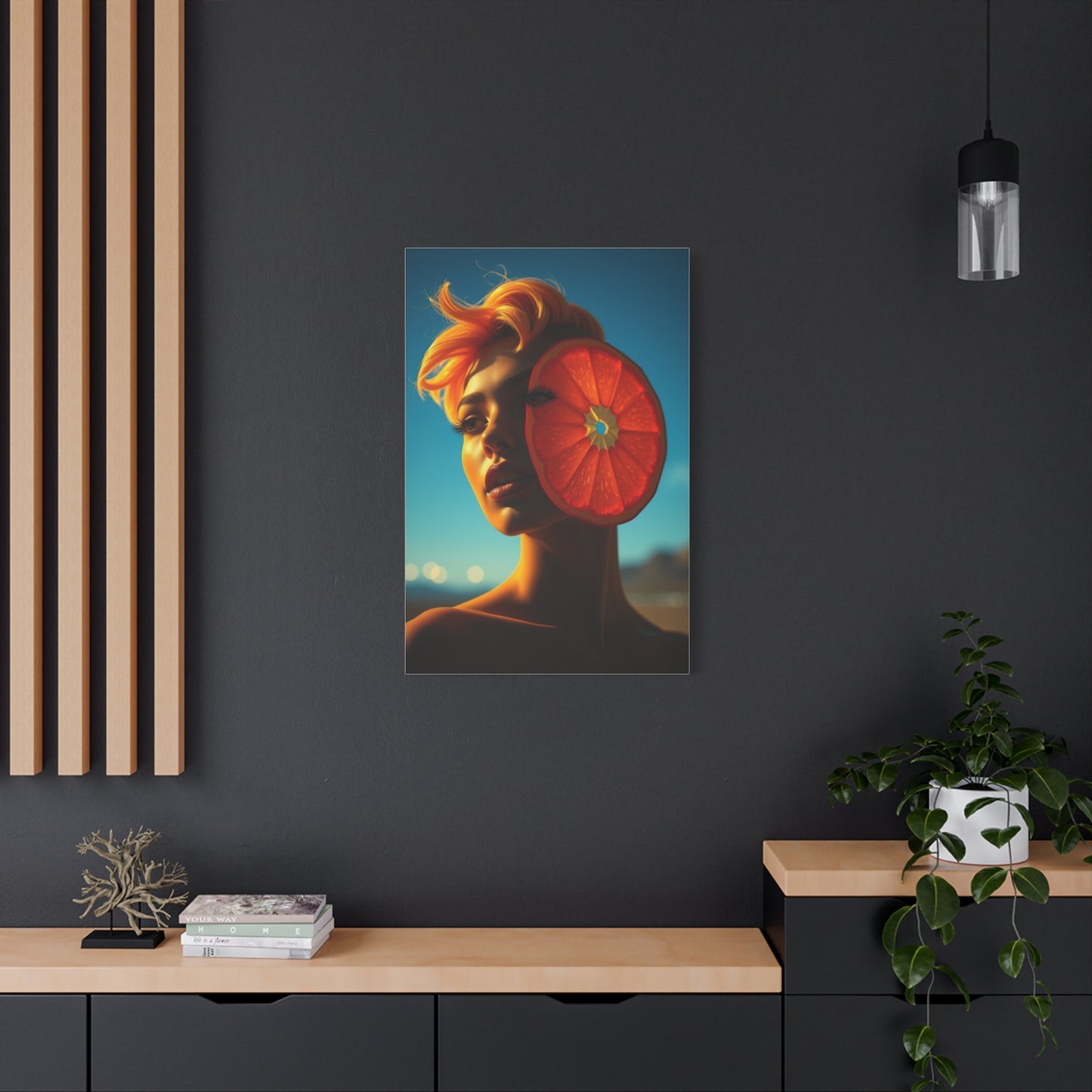 Vision Pop of Orange Art Art Wall Art & Canvas Print