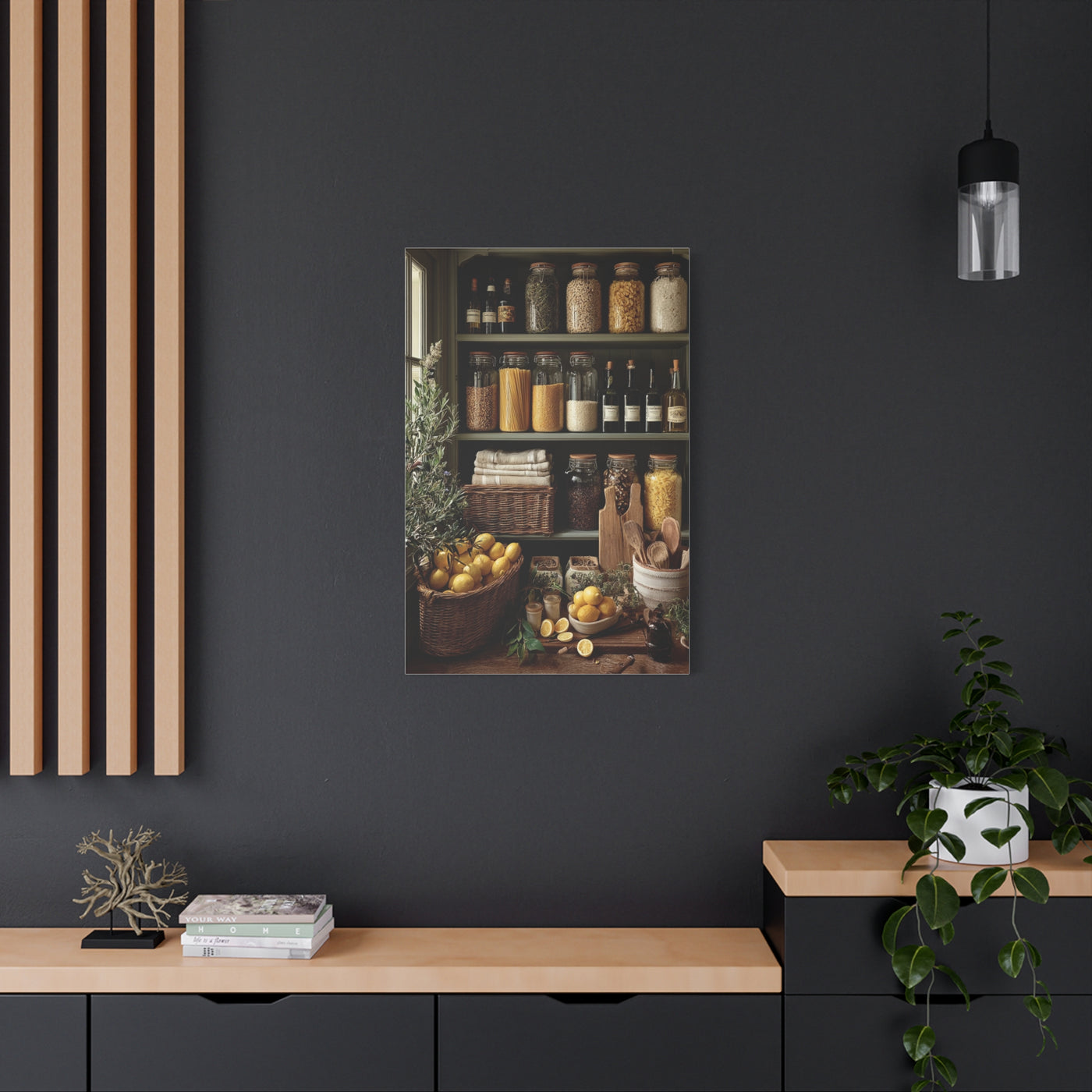 Pantry Shelf Kitchen Organization Wall Art & Canvas Print