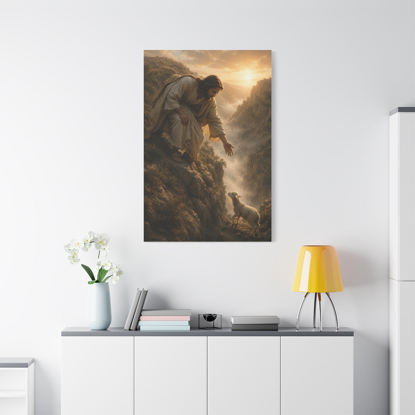 Leaves the 99 Shepherd Rescue Scripture Wall Art & Canvas Print