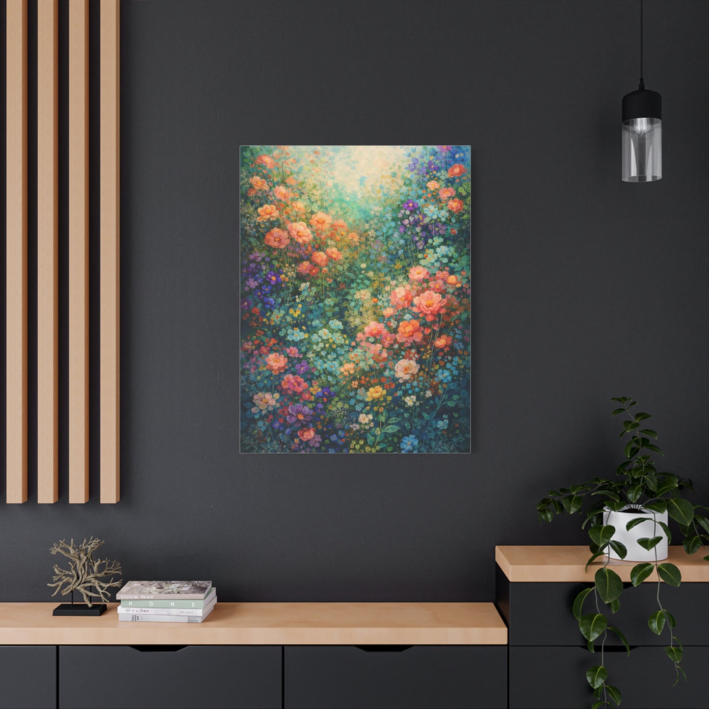 Vivid Magical Garden Floral Wall Art & Canvas Print