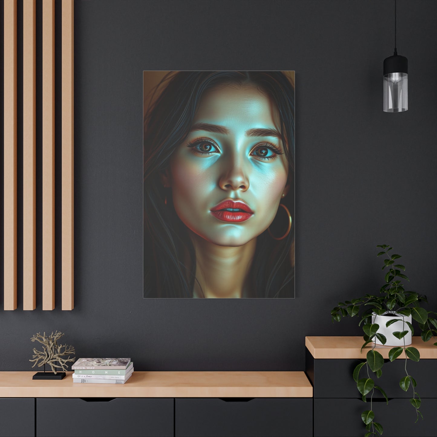 Graceful Queen Representation Wall Art & Canvas Print