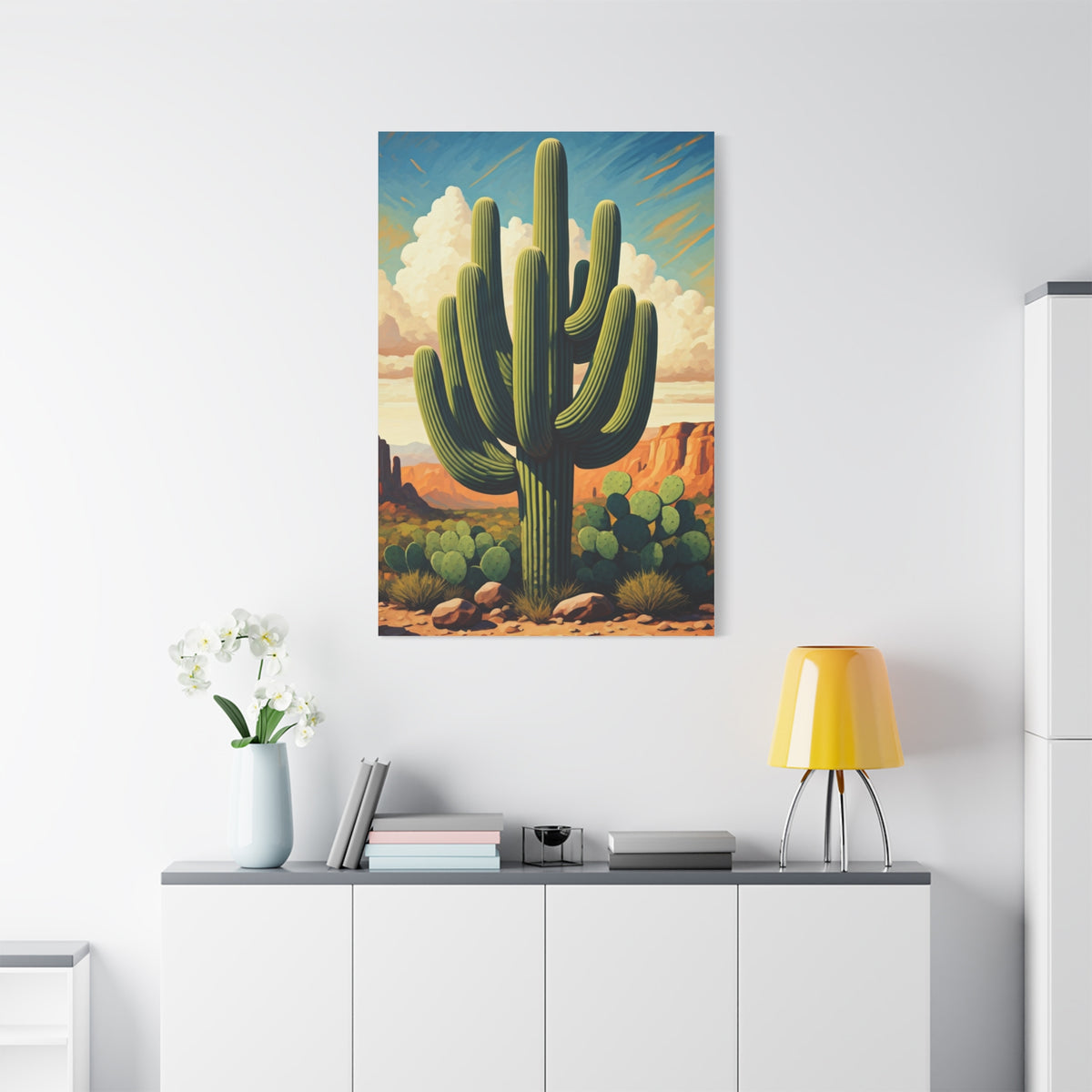 Desert Canyon Saguaro Landscape Wall Art & Canvas Prints