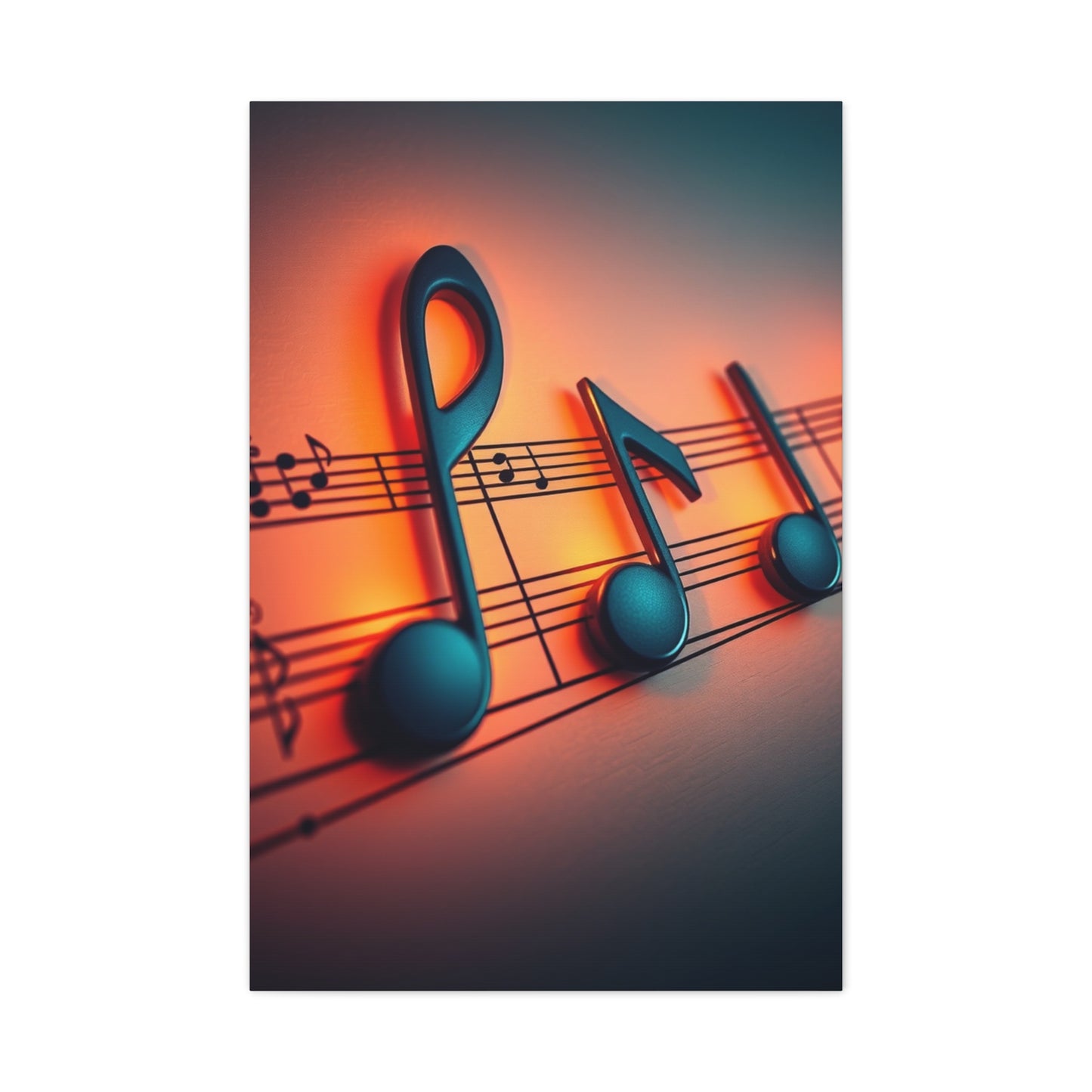 Musical Notes Art Supreme Canvas Wall Art & Canvas Print