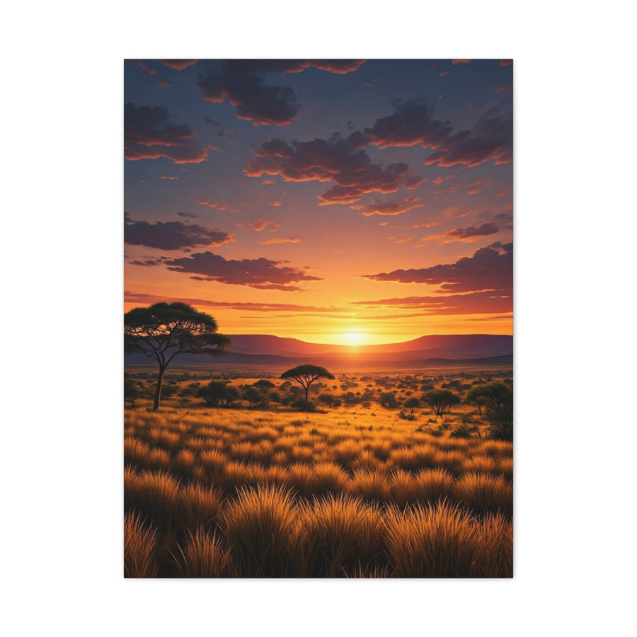 Savannah Sunset Glow Wall Art & Canvas Prints