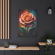 Golden Ember Rose Wall Art & Canvas Print