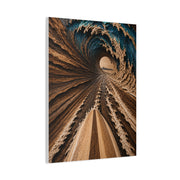 Wooden Barrel Tunnel Surf View Wall Art & Canvas Print