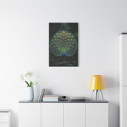 Jungle Royal Peacock Halo Wall Art & Canvas Print