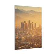 Los Angeles Golden Sunrise Skyline Wall Art & Canvas Print