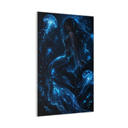 Bioluminescent Deep Sea Mermaid Wall Art & Canvas Print