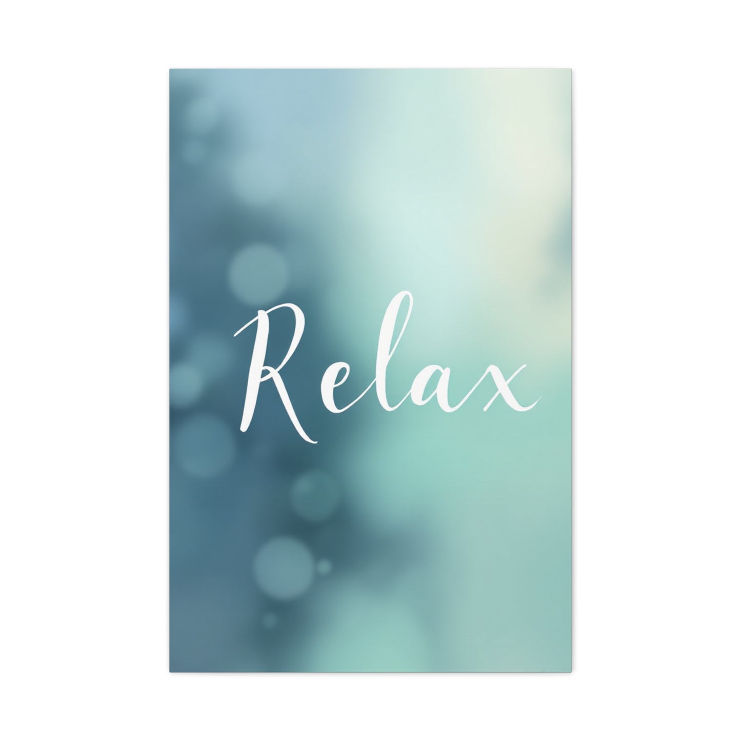 Relax Calm Typography Wall Art & Canvas Prints