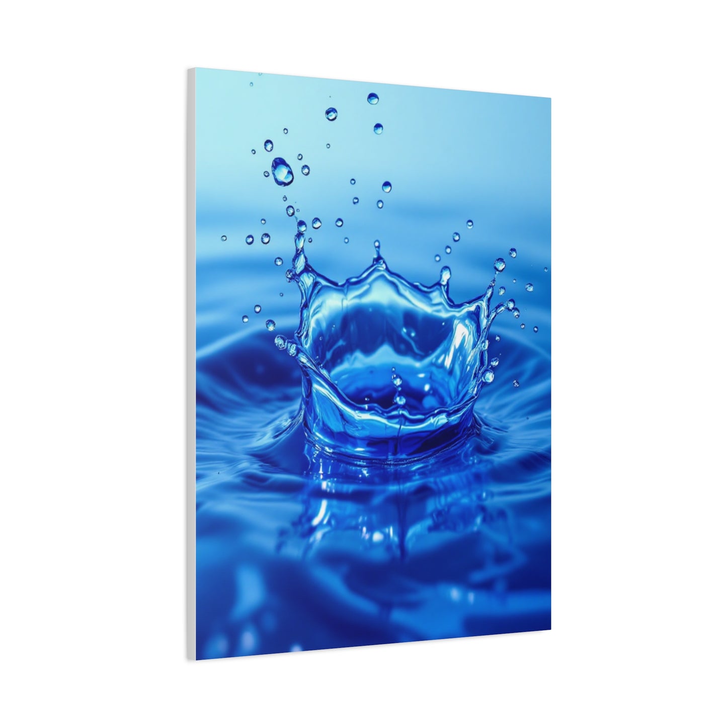 Crowned Water Splash Wall Art & Canvas Prints