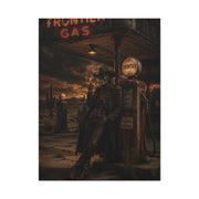 Frontier Gas Station Skeleton Outlaw Wall Art & Canvas Print