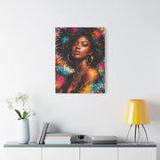 Afrocentric Graffiti-Style Portrait Wall Art & Canvas Print