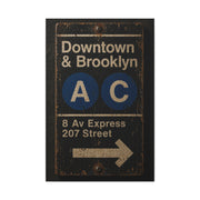 Vintage Subway Sign Industrial Wall Art & Canvas Print