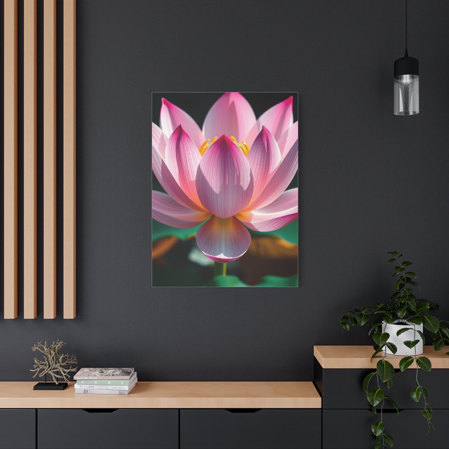 Gilded Tranquility Flora wall art & canvas print