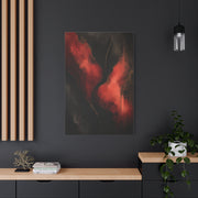 Red and Black Luxury Abstract Flow Wall Art & Canvas Print