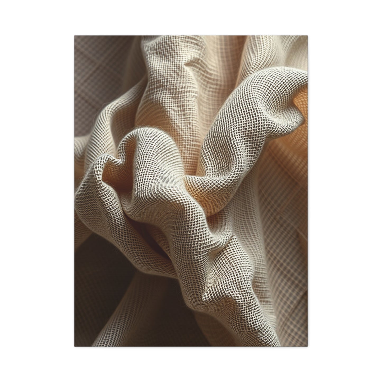 Supreme Taupe, Linen, and Gray Art Beautiful Collection Wall Art & Canvas Print