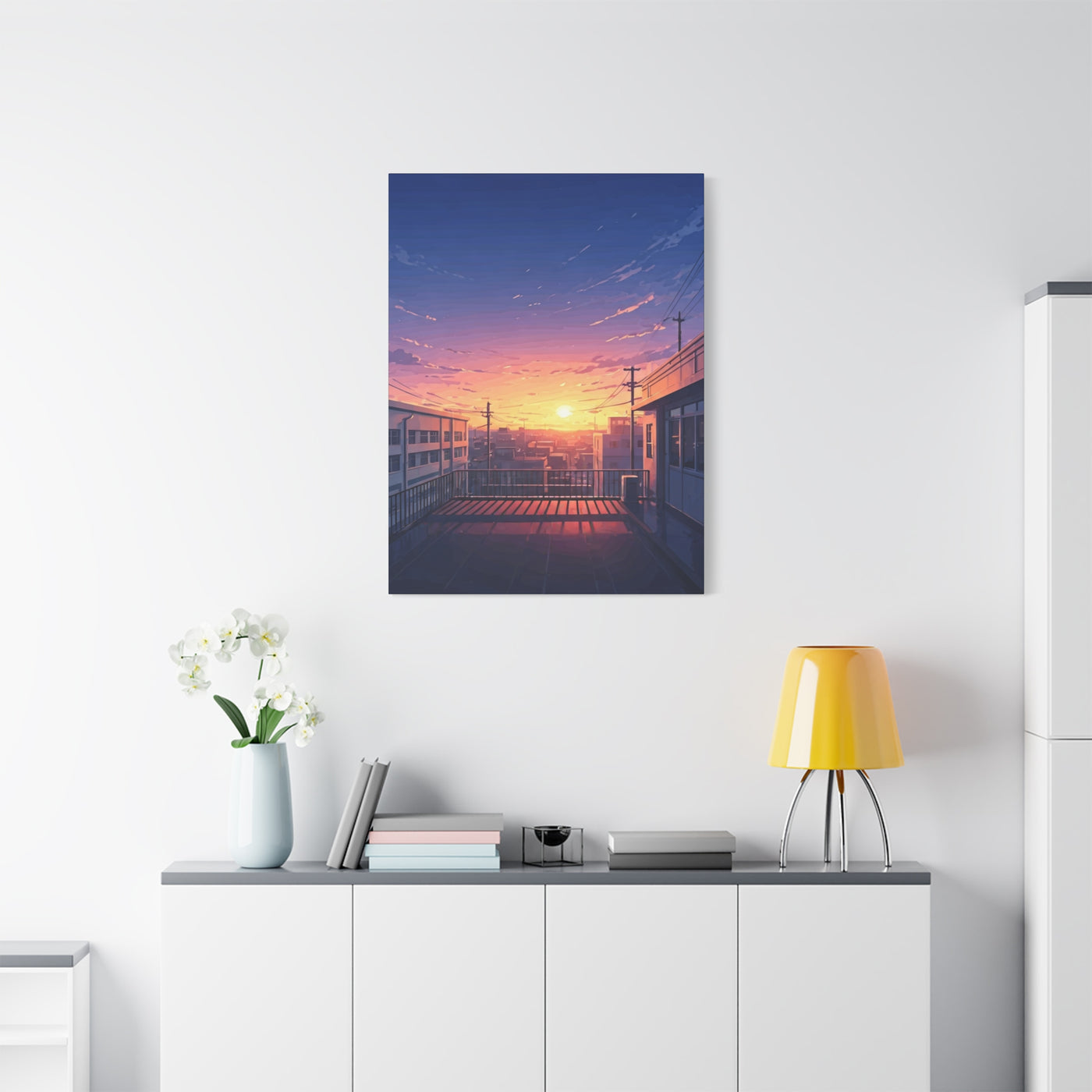 Quiet Rooftop Sunset Wall Art & Canvas Prints