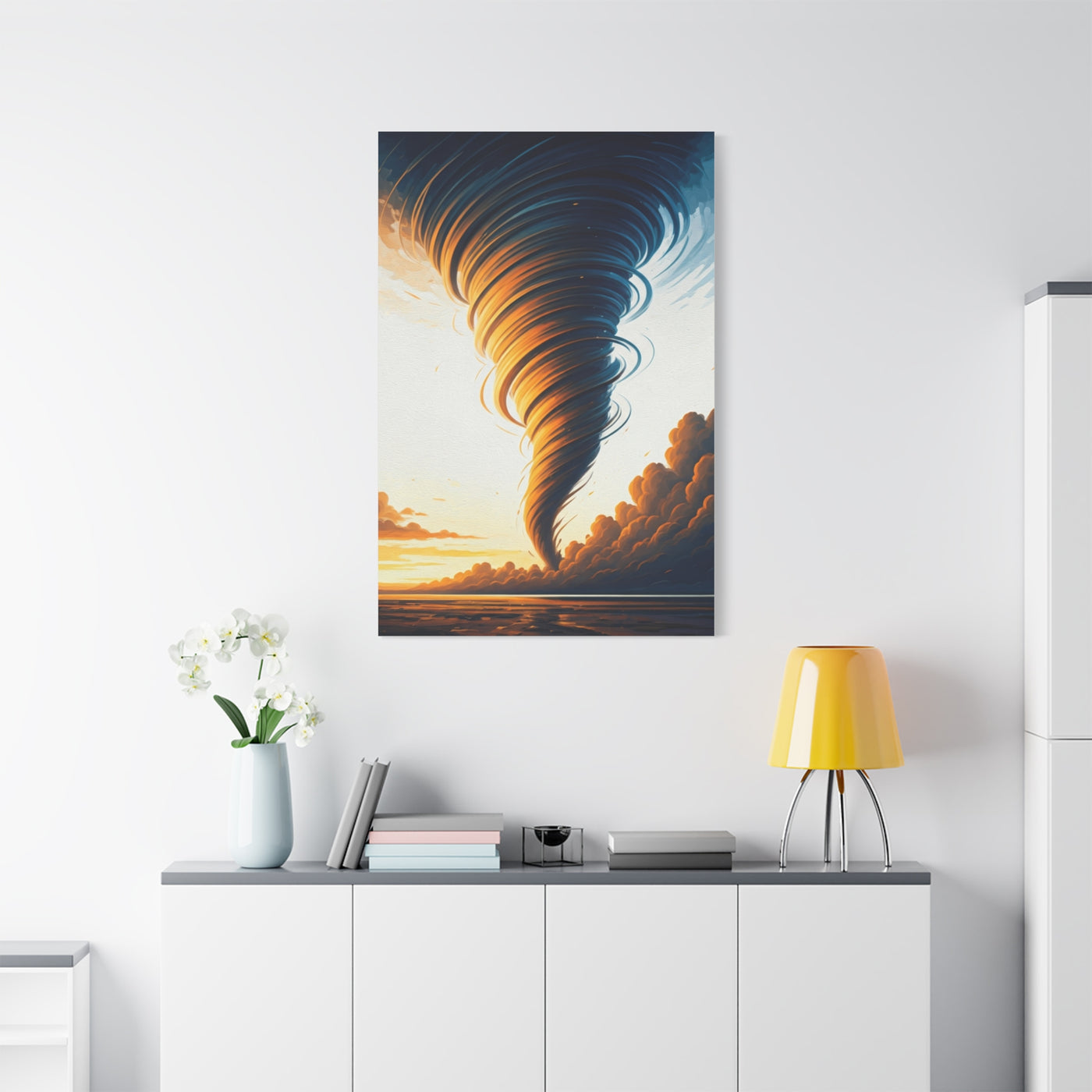 Golden Hour Tornado Landscape Wall Art & Canvas Prints